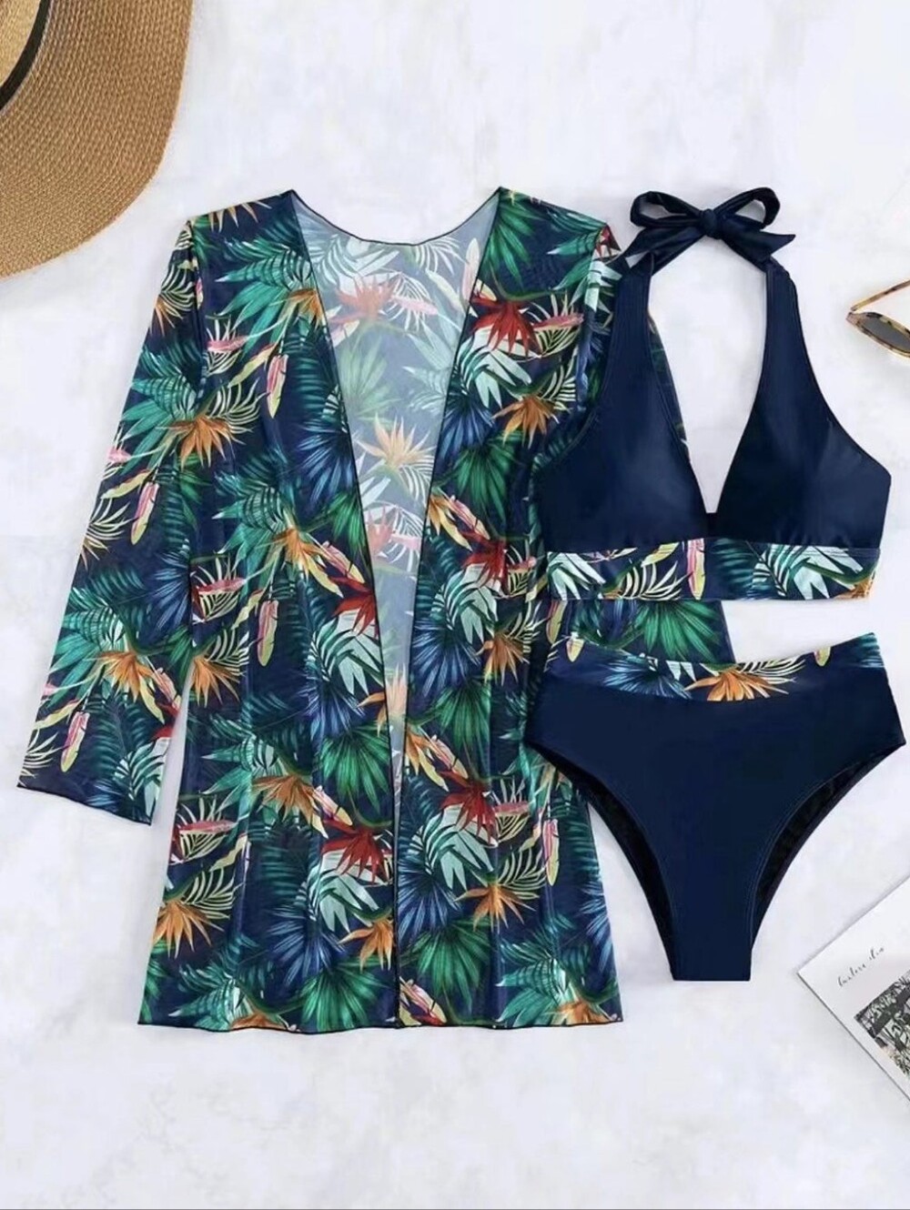 Paradise Found Swim Set - Black Blue